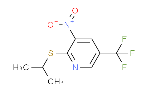 CAS No. 1881330-66-0, 3-nitro-2-(propan-2-ylsulfanyl)-5-(trifluoromethyl)pyridine