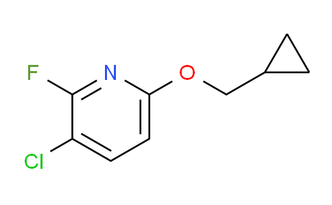CAS No. 1881331-35-6, 3-chloro-6-(cyclopropylmethoxy)-2-fluoropyridine