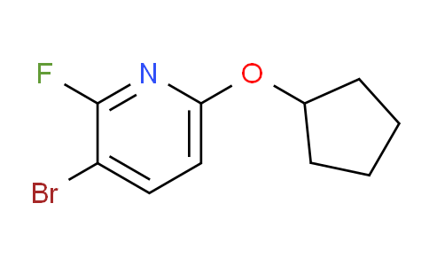 CAS No. 1881331-97-0, 3-bromo-6-(cyclopentyloxy)-2-fluoropyridine
