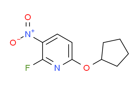 CAS No. 1881332-00-8, 6-(cyclopentyloxy)-2-fluoro-3-nitropyridine