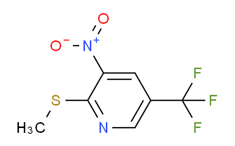 CAS No. 1881332-03-1, 2-(methylsulfanyl)-3-nitro-5-(trifluoromethyl)pyridine