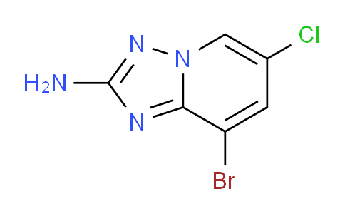 CAS No. 1934834-85-1, 8-Bromo-6-chloro-[1,2,4]triazolo[1,5-a]pyridin-2-ylamine