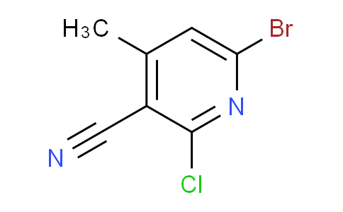CAS No. 1935223-72-5, 6-Bromo-2-chloro-4-methylpyridine-3-carbonitrile