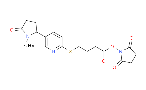 CAS No. 1951441-11-4, 4-[5-(1-Methyl-5-oxo-pyrrolidin-2-yl)-pyridin-2-ylsulfanyl]-butyric acid 2,5-dioxo-pyrrolidin-1-yl ester