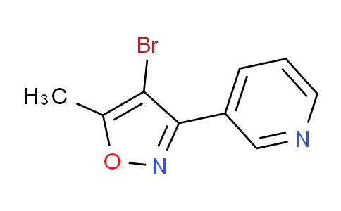 CAS No. 1956380-27-0, 4-Bromo-5-methyl-3-(pyridin-3-yl)isoxazole