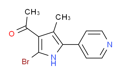 CAS No. 202285-68-5, 1-(2-Bromo-4-methyl-5-(pyridin-4-yl)-1h-pyrrol-3-yl)ethanone