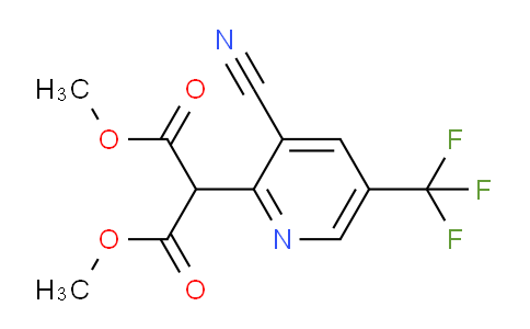 CAS No. 2055119-00-9, 1,3-Dimethyl 2-[3-cyano-5-(trifluoromethyl)pyridin-2-yl]propanedioate