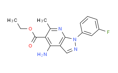 CAS No. 2089391-65-9, Ethyl 4-amino-1-(3-fluorophenyl)-6-methyl-1h-pyrazolo[3,4-b]pyridine-5-carboxylate