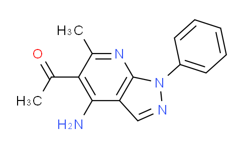 CAS No. 2089391-66-0, 1-(4-Amino-6-methyl-1-phenyl-1h-pyrazolo[3,4-b]pyridin-5-yl)ethanone