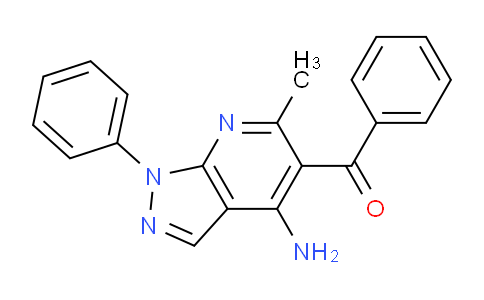 CAS No. 2089391-67-1, (4-Amino-6-methyl-1-phenyl-1h-pyrazolo[3,4-b]pyridin-5-yl)(phenyl)methanone