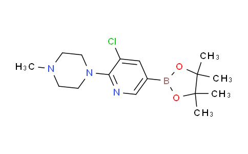 CAS No. 2096334-60-8, 3-Chloro-2-(4-methylpiperazino)pyridine-5-boronic acid, pinacol ester
