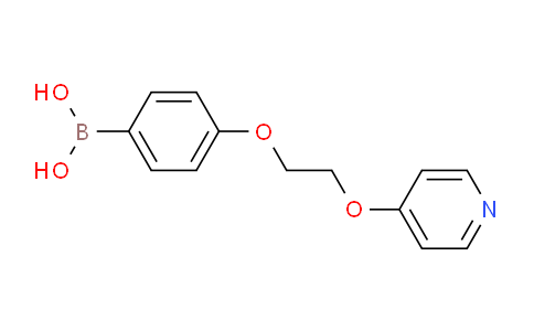 CAS No. 2096340-20-2, 4-[2-(Pyridin-4-yloxy)ethoxy]phenylboronic acid