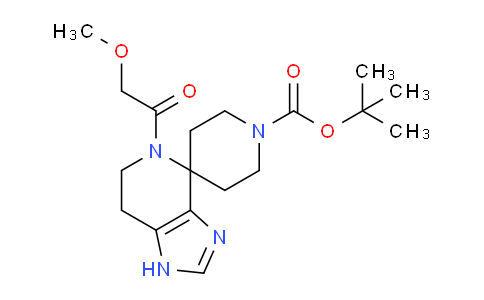 CAS No. 2096985-42-9, tert-Butyl 5-(methoxyacetyl)-1,5,6,7-tetrahydro-1'h-spiro[imidazo[4,5-c]pyridine-4,4'-piperidine]-1'-carboxylate