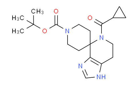 CAS No. 2096987-79-8, tert-Butyl 5-(cyclopropylcarbonyl)-1,5,6,7-tetrahydro-1'h-spiro[imidazo[4,5-c]pyridine-4,4'-piperidine]-1'-carboxylate