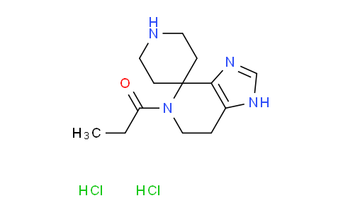 CAS No. 2108840-64-6, 5-Propionyl-1,5,6,7-tetrahydrospiro[imidazo[4,5-c]pyridine-4,4'-piperidine] dihydrochloride