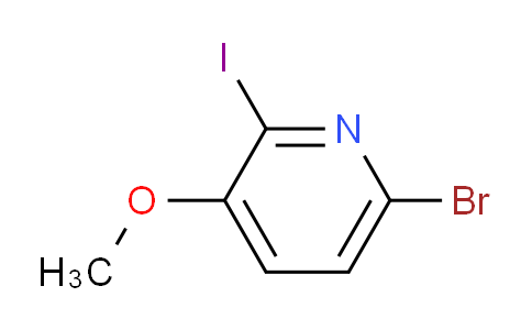 CAS No. 2140305-26-4, 6-Bromo-2-iodo-3-methoxypyridine