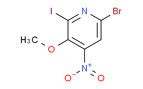 CAS No. 2140305-28-6, 6-bromo-2-iodo-3-methoxy-4-nitropyridine