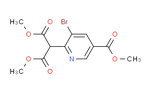 CAS No. 2140305-90-2, 1,3-Dimethyl 2-[3-bromo-5-(methoxycarbonyl)pyridin-2-yl]propanedioate