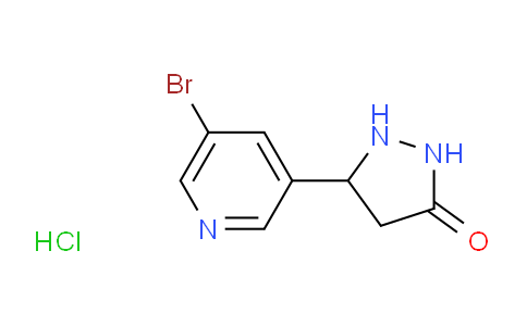 CAS No. 2140326-24-3, 5-(5-Bromopyridin-3-yl)pyrazolidin-3-one hydrochloride