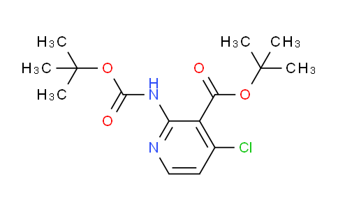 CAS No. 2140327-19-9, tert-Butyl 2-{[(tert-butoxy)carbonyl]amino}-4-chloropyridine-3-carboxylate