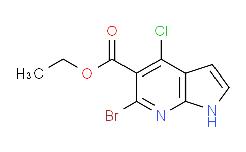 CAS No. 2167213-68-3, Ethyl 6-bromo-4-chloro-1h-pyrrolo[2,3-b]pyridine-5-carboxylate