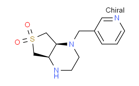 CAS No. 2173052-86-1, (4Ar,7as)-1-(pyridin-3-ylmethyl)octahydrothieno[3,4-b]pyrazine 6,6-dioxide