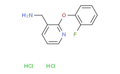 CAS No. 2173091-76-2, 1-[2-(2-Fluorophenoxy)pyridin-3-yl]methanamine dihydrochloride