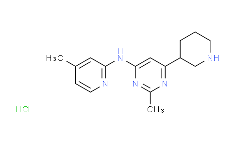 CAS No. 2173099-17-5, 2-Methyl-n-(4-methylpyridin-2-yl)-6-piperidin-3-ylpyrimidin-4-amine hydrochloride