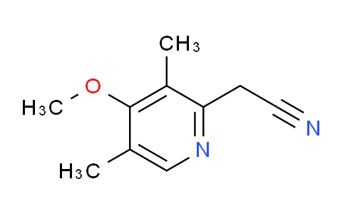 CAS No. 218921-06-3, (4-Methoxy-3,5-dimethylpyridin-2-yl)acetonitrile