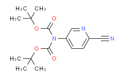 CAS No. 2222511-77-3, tert-Butyl N-[(tert-butoxy)carbonyl]-N-(6-cyanopyridin-3-yl)carbamate