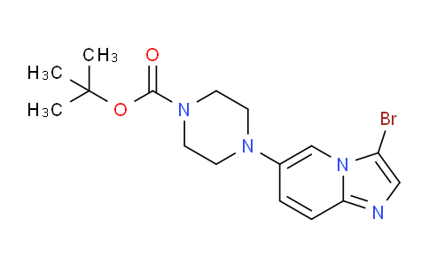 CAS No. 2222511-85-3, tert-Butyl 4-(3-bromoimidazo[1,2-a]pyridin-6-yl)piperazine-1-carboxylate