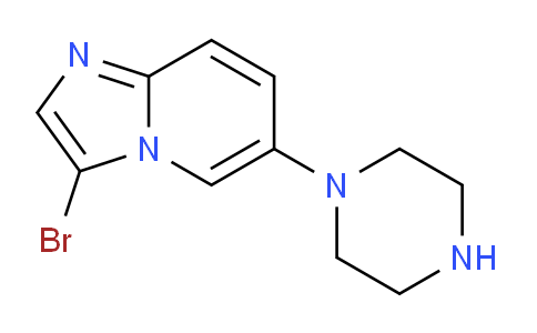 CAS No. 2222511-93-3, 1-(3-Bromoimidazo[1,2-a]pyridin-6-yl)piperazine