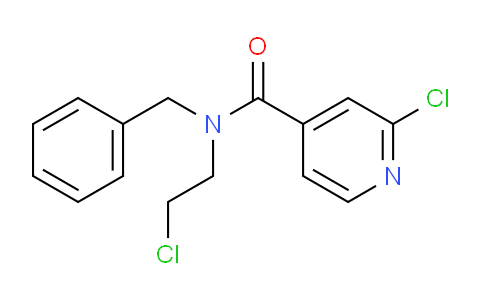 CAS No. 2222512-07-2, N-benzyl-2-chloro-N-(2-chloroethyl)pyridine-4-carboxamide