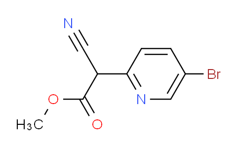 CAS No. 2222512-29-8, Methyl 2-(5-bromopyridin-2-yl)-2-cyanoacetate