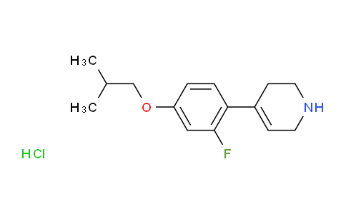 CAS No. 2270906-31-3, 4-(2-Fluoro-4-isobutoxy-phenyl)-1,2,3,6-tetrahydro-pyridine hydrochloride
