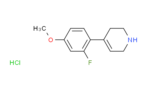 CAS No. 2270908-07-9, 4-(2-Fluoro-4-methoxy-phenyl)-1,2,3,6-tetrahydro-pyridine hydrochloride