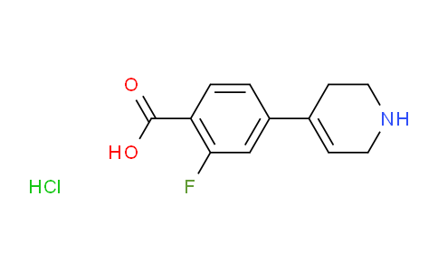CAS No. 2270908-86-4, 2-Fluoro-4-(1,2,3,6-tetrahydro-pyridin-4-yl)-benzoic acid hydrochloride