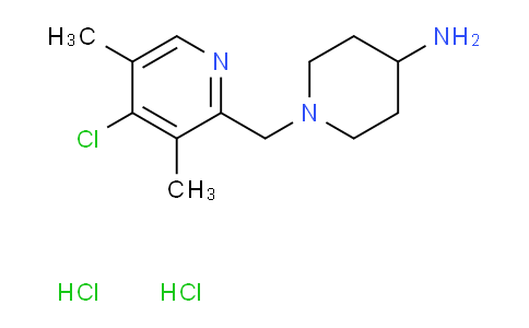 CAS No. 2270909-74-3, 1-[(4-Chloro-3,5-dimethylpyridin-2-yl)methyl]piperidin-4-amine dihydrochloride
