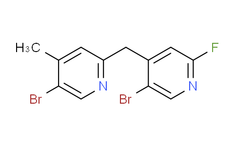 CAS No. 2288710-29-0, 5-Bromo-2-[(5-bromo-2-fluoropyridin-4-yl)methyl]-4-methylpyridine