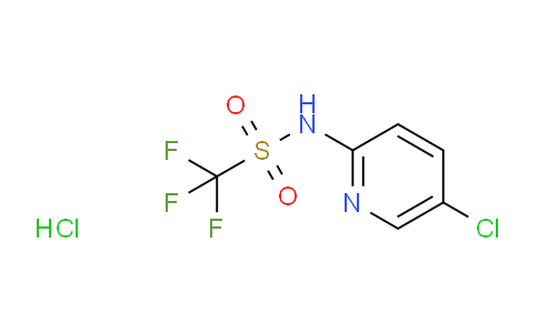CAS No. 2365418-58-0, N-(5-Chloropyridin-2-yl)-1,1,1-trifluoromethanesulfonamide hydrochloride