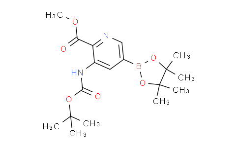 CAS No. 2377606-60-3, 3-(BOC-Amino)-2-methoxycarbonylpyridine-5-boronic acid pinacol ester