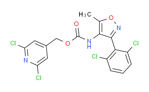 CAS No. 261622-75-7, (2,6-Dichloropyridin-4-yl)methyl n-[3-(2,6-dichlorophenyl)-5-methylisoxazol-4-yl]carbamate