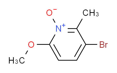 CAS No. 269058-50-6, 3-Bromo-6-methoxy-2-methyl-pyridine 1-oxide