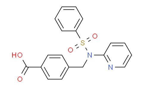 CAS No. 296772-87-7, 4-([(Phenylsulfonyl)(pyridin-2-yl)amino]methyl)benzoic acid
