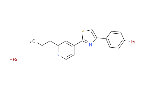 CAS No. 298197-06-5, 4-[4-(4-Bromophenyl)-1,3-thiazol-2-yl]-2-propylpyridine hydrobromide