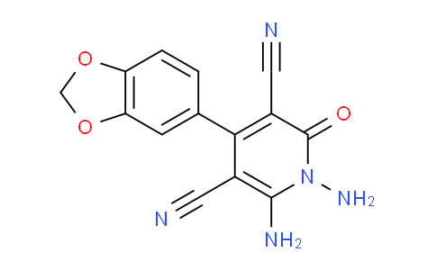 MC716124 | 339248-22-5 | 1,6-Diamino-4-(1,3-benzodioxol-5-yl)-2-oxo-1,2-dihydropyridine-3,5-dicarbonitrile