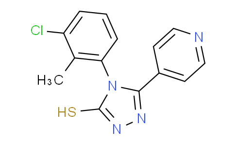 CAS No. 380335-54-6, 4-(3-Chloro-2-methyl-phenyl)-5-pyridin-4-yl-4h-[1,2,4]triazole-3-thiol