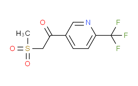 CAS No. 386704-14-9, 2-Methylsulfonyl-1-[6-(trifluoromethyl)pyridin-3-yl]ethanone