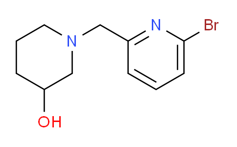 CAS No. 400775-12-4, 1-[(6-Bromopyridin-2-yl)methyl]piperidin-3-ol