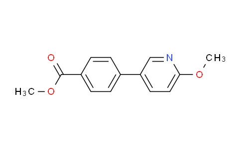 CAS No. 406234-25-1, Methyl 4-(6-methoxy-3-pyridinyl)benzoate